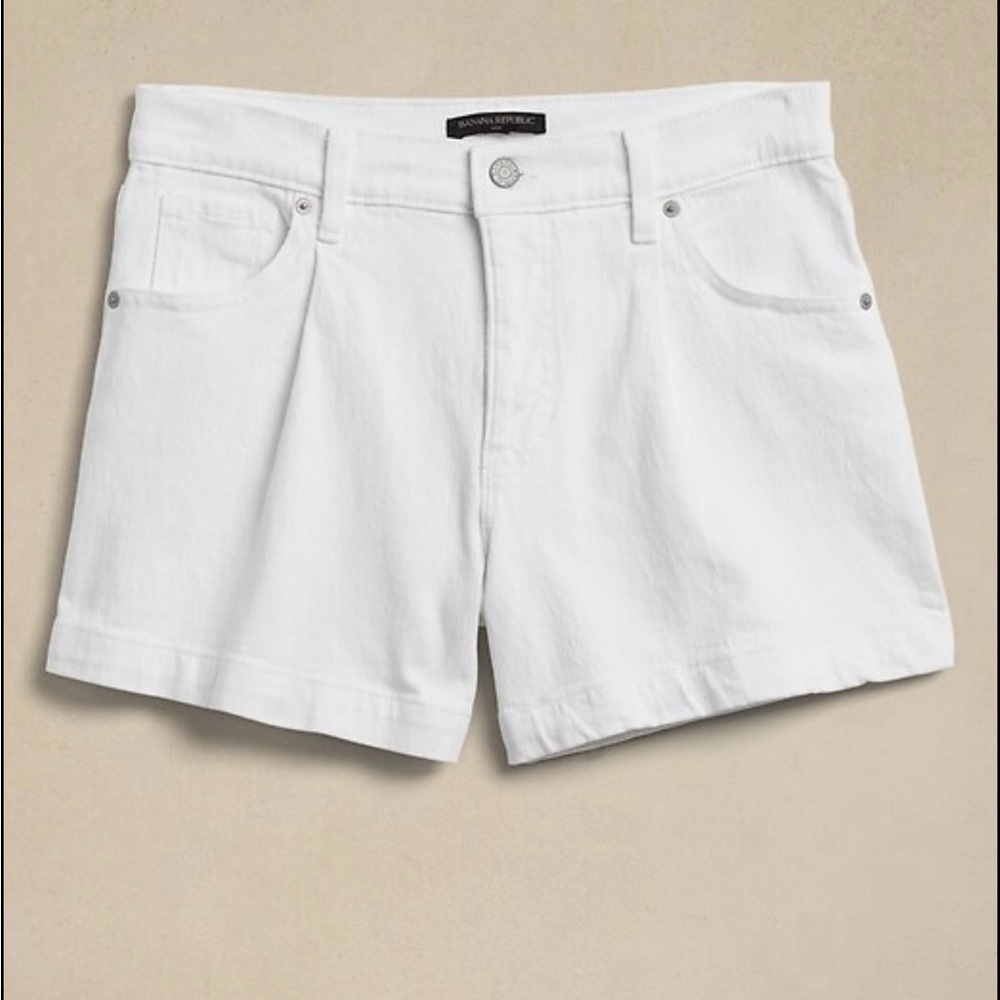 Banana Republic Women's Crisp White Jean Shorts